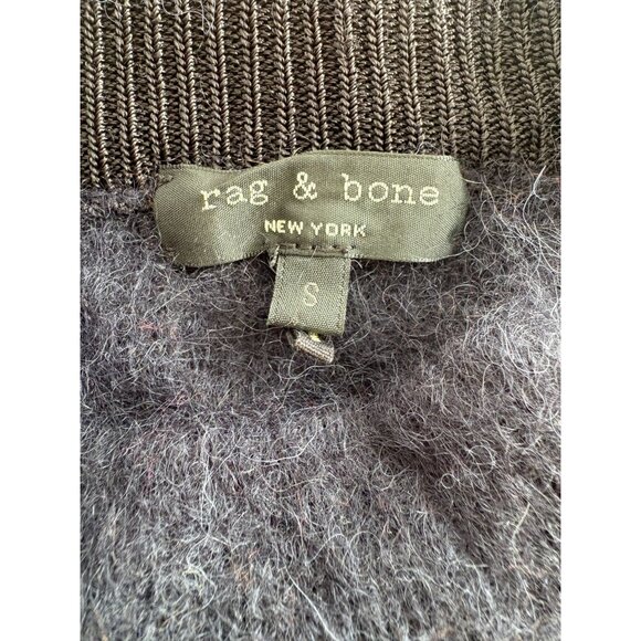 Rag & Bone New York Mohair Alpaca Striped Pullover Sweater, Women's Sz Small - Picture 4 of 7